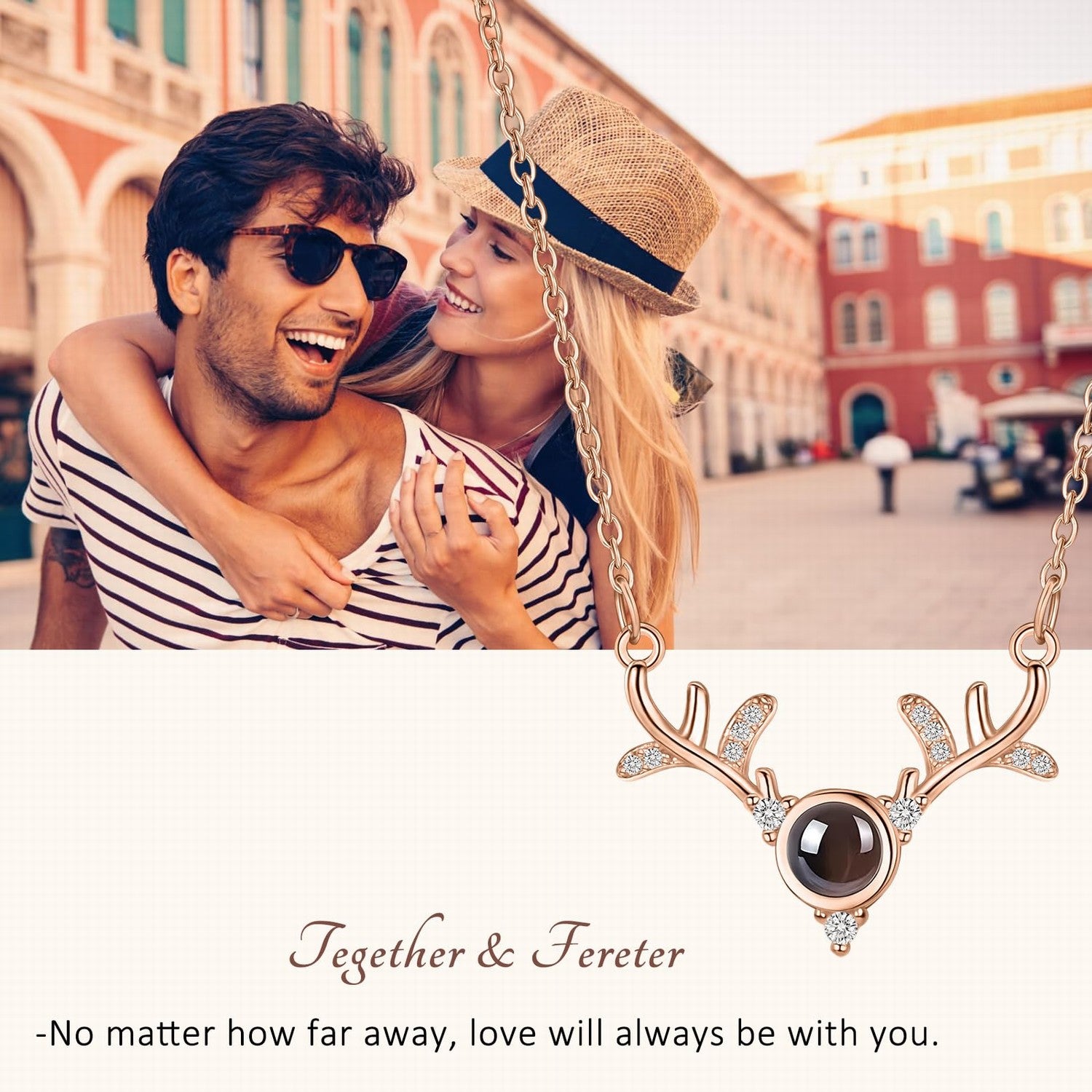 925 Silver Photo Projection Necklace: Personalized Memorial Jewelry