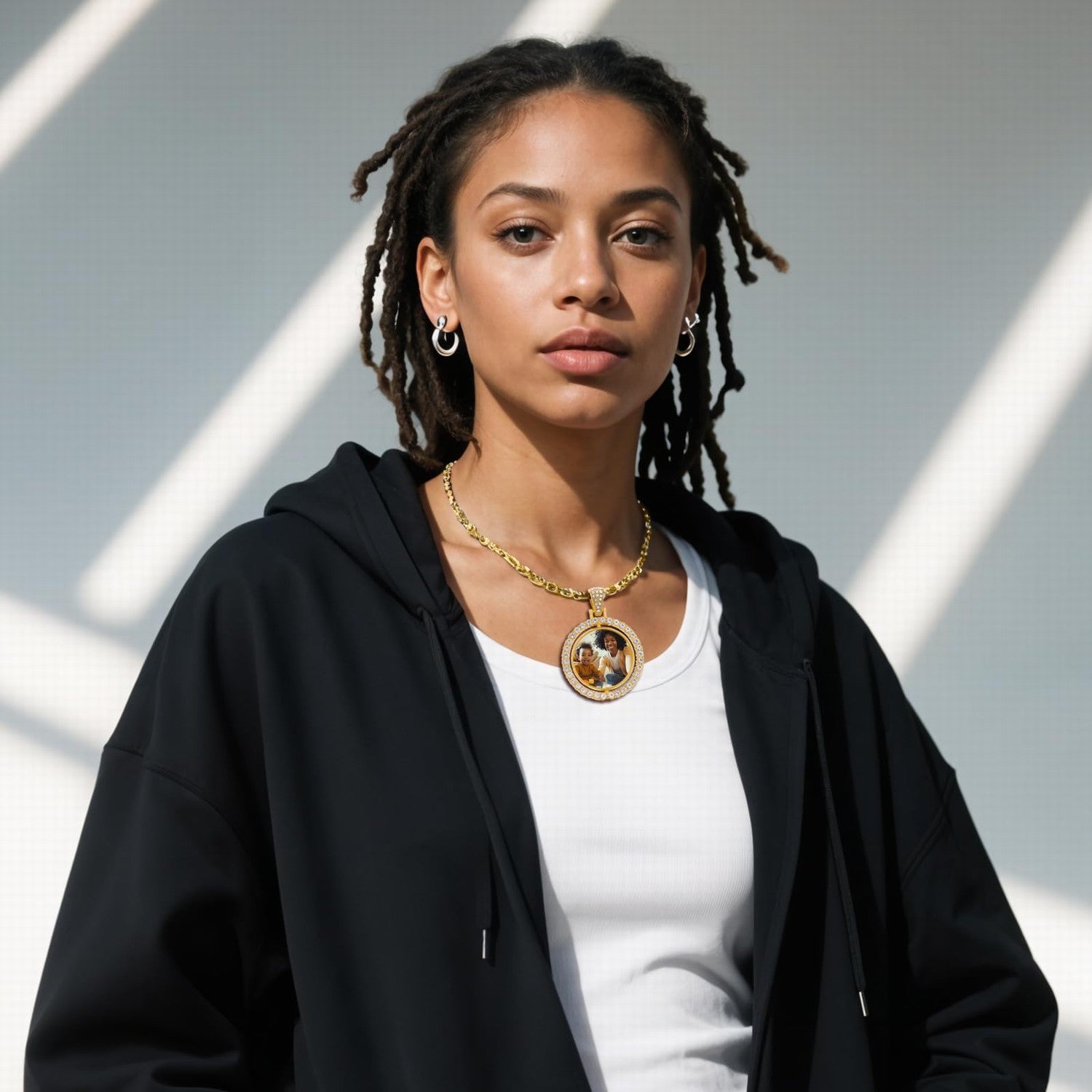 2.5mm Italian Reversible Omega Chain Necklace Yellow Clad Silver 925