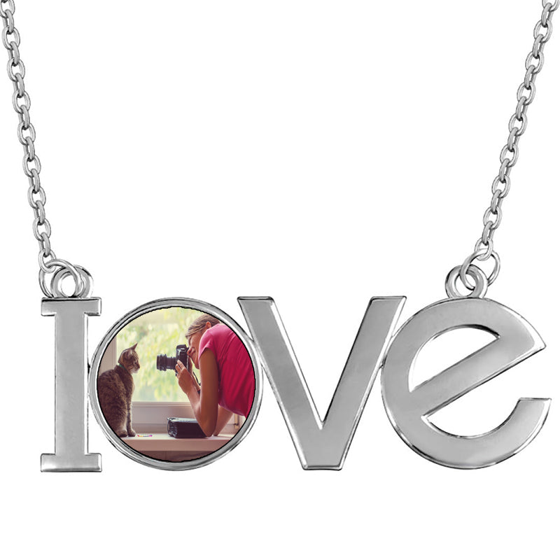 Actual Handwriting Charm Necklace Memorial Personalized Gift Signature Birthday Jewelry Custom Engraved Jewelry Coin Disc Christmas Gift